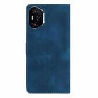 For Honor 400 Pro Global 160.8mm Flower Butterfly Embossing Pattern Leather Phone Case(Blue) - 3