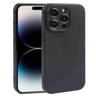 For iPhone 14 Pro Frosted Solid Color TPU Phone Case(Black) - 1