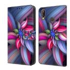 For Huawei P20 Lite Crystal 3D Shockproof Protective Leather Phone Case(Colorful Flower) - 1