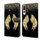 For Huawei P20 Pro Crystal 3D Shockproof Protective Leather Phone Case(Golden Wings) - 1