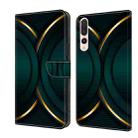For Huawei P20 Pro Crystal 3D Shockproof Protective Leather Phone Case(Gold Outline) - 1