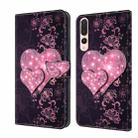 For Huawei P20 Pro Crystal 3D Shockproof Protective Leather Phone Case(Lace Love) - 1