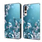 For Huawei P20 Pro Crystal 3D Shockproof Protective Leather Phone Case(Plum Flower) - 1