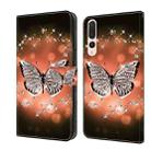 For Huawei P20 Pro Crystal 3D Shockproof Protective Leather Phone Case(Crystal Butterfly) - 1