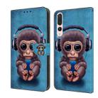 For Huawei P20 Pro Crystal 3D Shockproof Protective Leather Phone Case(Orangutan) - 1