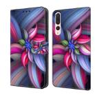 For Huawei P20 Pro Crystal 3D Shockproof Protective Leather Phone Case(Colorful Flower) - 1