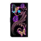 For Huawei P20 Pro Crystal 3D Shockproof Protective Leather Phone Case(Purple Flower Butterfly) - 3