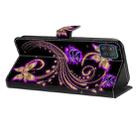 For Huawei P20 Pro Crystal 3D Shockproof Protective Leather Phone Case(Purple Flower Butterfly) - 4