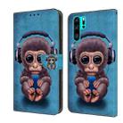 For Huawei P30 Pro Crystal 3D Shockproof Protective Leather Phone Case(Orangutan) - 1