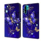For Huawei P30 Pro Crystal 3D Shockproof Protective Leather Phone Case(Diamond Butterfly) - 1
