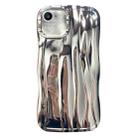 For iPhone SE 2022 /2020 / 8 / 7 Electroplating Water Ripple TPU Phone Case(Silver) - 1