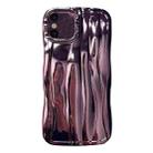 For iPhone X / XS Electroplating Water Ripple TPU Phone Case(Purple) - 1