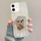 For iPhone 12 Embossed Rock Texture Mirror TPU Phone Case(Translucent) - 1