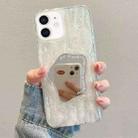 For iPhone 11 Embossed Rock Texture Mirror TPU Phone Case(Translucent) - 1