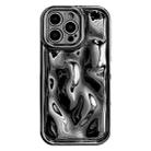 For iPhone 14 Pro Electroplating Meteorite Texture TPU Phone Case(Black) - 1