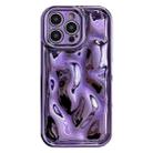 For iPhone 13 Pro Max Electroplating Meteorite Texture TPU Phone Case(Purple) - 1