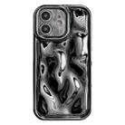 For iPhone 12 Electroplating Meteorite Texture TPU Phone Case(Black) - 1