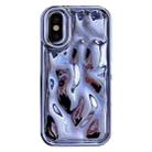 For iPhone X / XS Electroplating Meteorite Texture TPU Phone Case(Blue) - 1