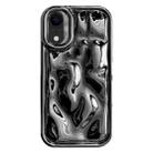 For iPhone XR Electroplating Meteorite Texture TPU Phone Case(Black) - 1