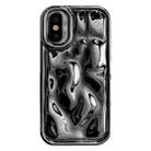 For iPhone XS Max Electroplating Meteorite Texture TPU Phone Case(Black) - 1