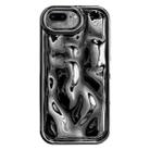 For iPhone 8 Plus / 7 Plus Electroplating Meteorite Texture TPU Phone Case(Black) - 1