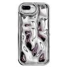 For iPhone 8 Plus / 7 Plus Electroplating Meteorite Texture TPU Phone Case(Silver) - 1