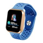 F8 Pro 1.3 inch Touch Screen Smart Bracelet, Support Sleep Monitor / Blood Pressure Monitoring / Blood Oxygen Monitoring / Heart Rate Monitoring, Shell Color:Gold(Blue) - 1