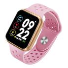 F8 Pro 1.3 inch Touch Screen Smart Bracelet, Support Sleep Monitor / Blood Pressure Monitoring / Blood Oxygen Monitoring / Heart Rate Monitoring, Shell Color:Gold (Pink) - 1