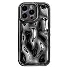 For iPhone 15 Pro Max Electroplating Meteorite Texture TPU Phone Case(Black) - 1