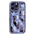 For iPhone 15 Pro Max Electroplating Meteorite Texture TPU Phone Case(Blue) - 1