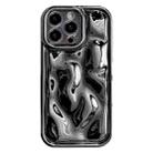 For iPhone 15 Pro Electroplating Meteorite Texture TPU Phone Case(Black) - 1