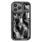 For iPhone 16 Pro Max Electroplating Meteorite Texture TPU Phone Case(Black) - 1