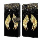 For iPhone 6 Plus / 7 Plus / 8 Plus Crystal 3D Shockproof Protective Leather Phone Case(Golden Wings) - 1