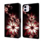 For iPhone 11 Crystal 3D Shockproof Protective Leather Phone Case(Fantastic Flower) - 1