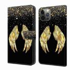 For iPhone 11 Pro Crystal 3D Shockproof Protective Leather Phone Case(Golden Wings) - 1