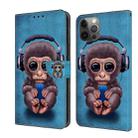For iPhone 11 Pro Crystal 3D Shockproof Protective Leather Phone Case(Orangutan) - 1