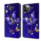 For iPhone 11 Pro Crystal 3D Shockproof Protective Leather Phone Case(Diamond Butterfly) - 1