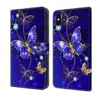 For iPhone XS Max Crystal 3D Shockproof Protective Leather Phone Case(Diamond Butterfly) - 1