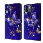 For Xiaomi Redmi A1+ / A2 / A2+ Crystal 3D Shockproof Protective Leather Phone Case(Diamond Butterfly) - 1