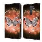 For Xiaomi Redmi 9 Crystal 3D Shockproof Protective Leather Phone Case(Crystal Butterfly) - 1