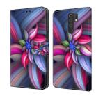 For Xiaomi Redmi 9 Crystal 3D Shockproof Protective Leather Phone Case(Colorful Flower) - 1
