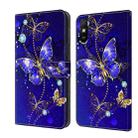 For Xiaomi Redmi 9A Crystal 3D Shockproof Protective Leather Phone Case(Diamond Butterfly) - 1