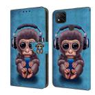 For Xiaomi Redmi 9C Crystal 3D Shockproof Protective Leather Phone Case(Orangutan) - 1