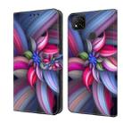 For Xiaomi Redmi 9C Crystal 3D Shockproof Protective Leather Phone Case(Colorful Flower) - 1