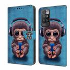 For Xiaomi Redmi 10 Crystal 3D Shockproof Protective Leather Phone Case(Orangutan) - 1