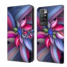 For Xiaomi Redmi 10 Crystal 3D Shockproof Protective Leather Phone Case(Colorful Flower) - 1