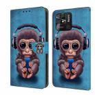 For Xiaomi Redmi 10C Crystal 3D Shockproof Protective Leather Phone Case(Orangutan) - 1