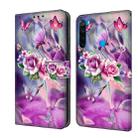 For Xiaomi Redmi Note 8 Crystal 3D Shockproof Protective Leather Phone Case(Butterfly) - 1