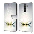 For Xiaomi Redmi Note 8 Pro Crystal 3D Shockproof Protective Leather Phone Case(Light Lotus) - 1