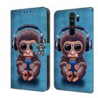 For Xiaomi Redmi Note 8 Pro Crystal 3D Shockproof Protective Leather Phone Case(Orangutan) - 1